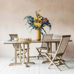 Graham & Green Grey Teak 10 Seater Garden Table
