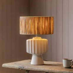 Graham & Green Harman White Table Lamp