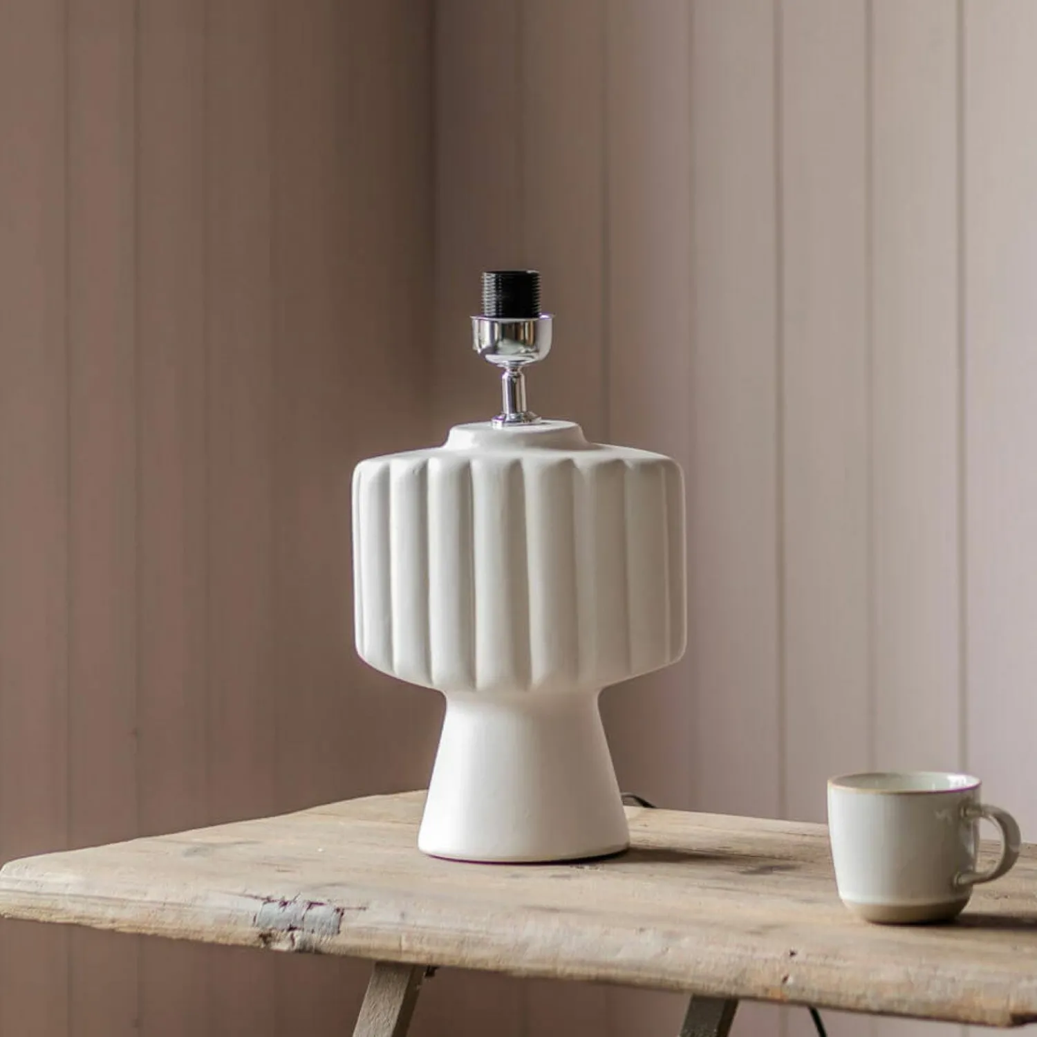 Graham & Green Harman White Table Lamp