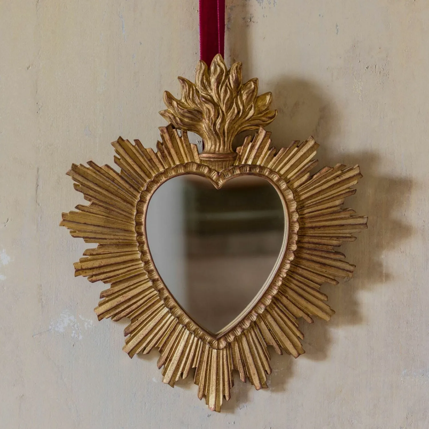 Graham & Green Heart Wall Mirror