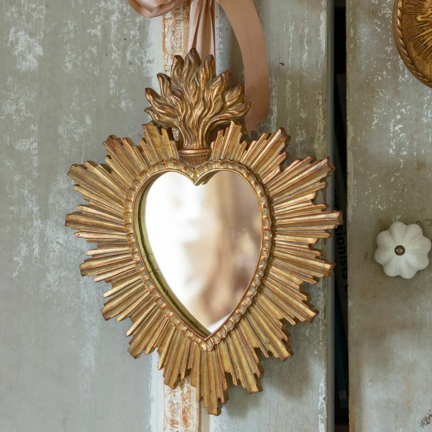 Graham & Green Heart Wall Mirror