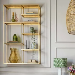 Graham & Green Henry Gold Wall Shelf