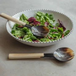 Graham & Green Horn and Bone Salad Servers