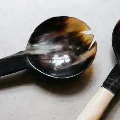 Graham & Green Horn and Bone Salad Servers