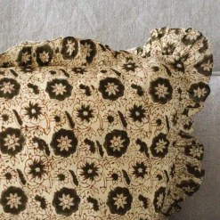 Graham & Green Indian Hand Block Printed Square Floral Cushions