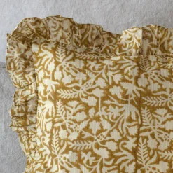 Graham & Green Indian Hand Block Printed Square Floral Cushions