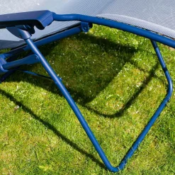 Graham & Green Indigo Blue Reclining Garden Chair