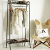 Graham & Green Industrial Black Metal Coat Rack