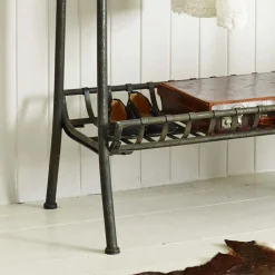 Graham & Green Industrial Black Metal Coat Rack