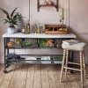 Graham & Green Industrial Marble Storage Console