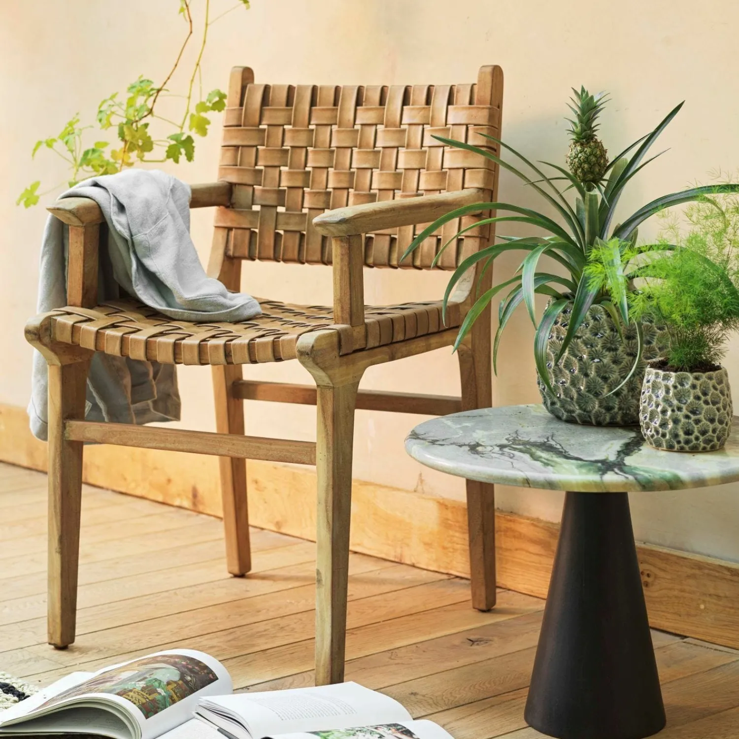 Graham & Green Ivan Leather Armchair