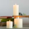 Graham & Green Ivory Pillar Candles