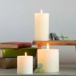 Graham & Green Ivory Pillar Candles