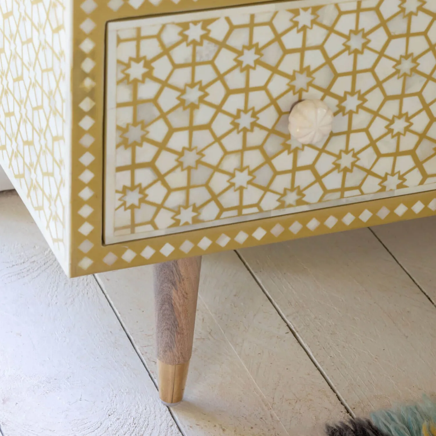 Graham & Green Jaipur Bone Inlay Chest of Drawers