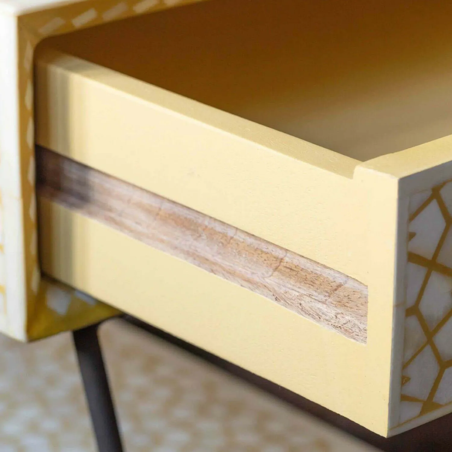 Graham & Green Jaipur Bone Inlay Desk