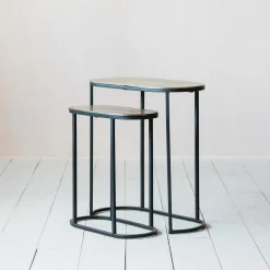 Graham & Green Jansen Set of Two Oval Side Tables