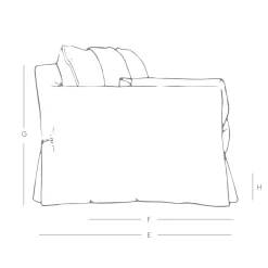 Graham & Green Jasmine Natural Belgian Linen Two Seater Sofa