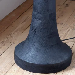Graham & Green Jax Black Wood Floor Lamp