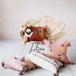 Graham & Green Jaz Rectangular Cushion With Tassels