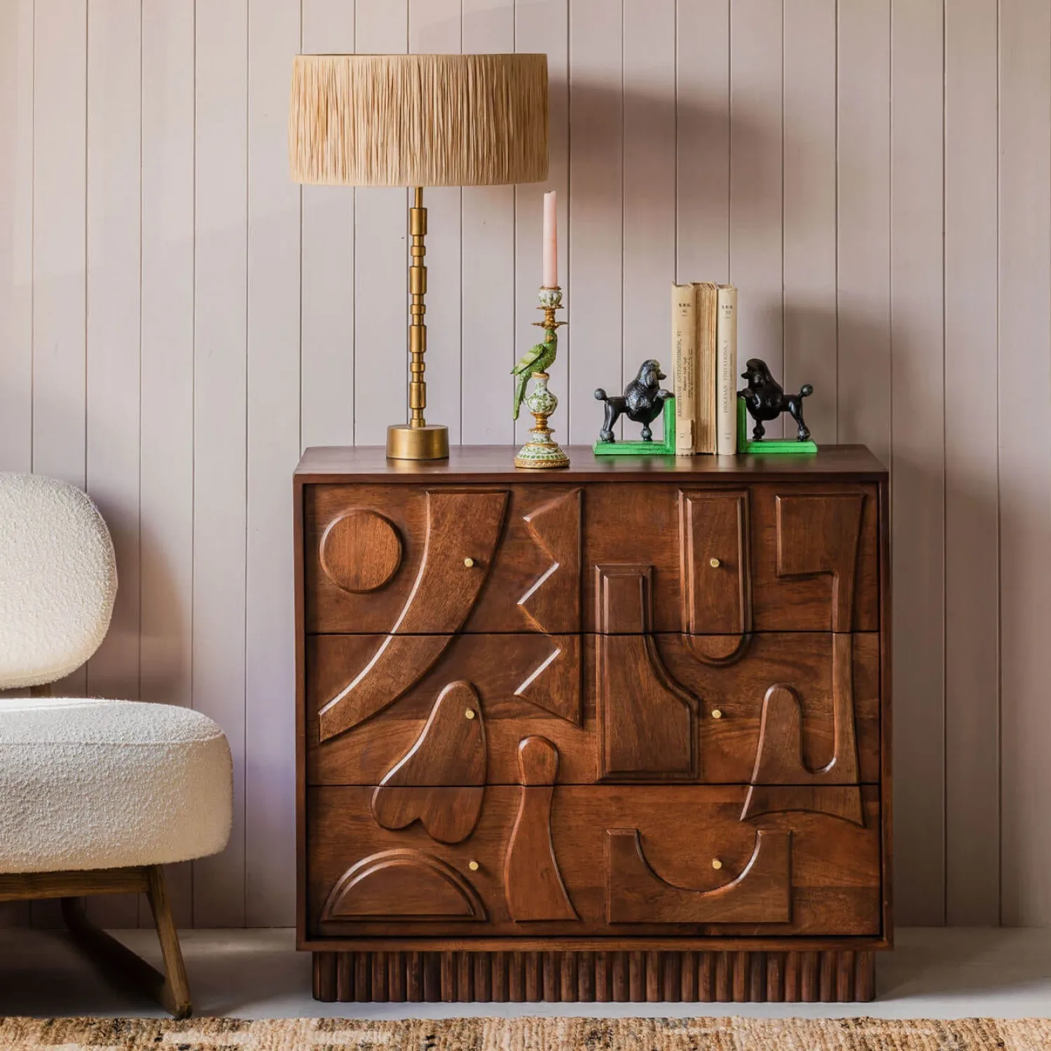 Graham & Green Jesse Three Drawer Chest of Drawers