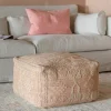 Graham & Green Josie Pink Pouffe