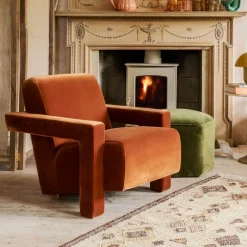 Graham & Green Jude Velvet Armchair