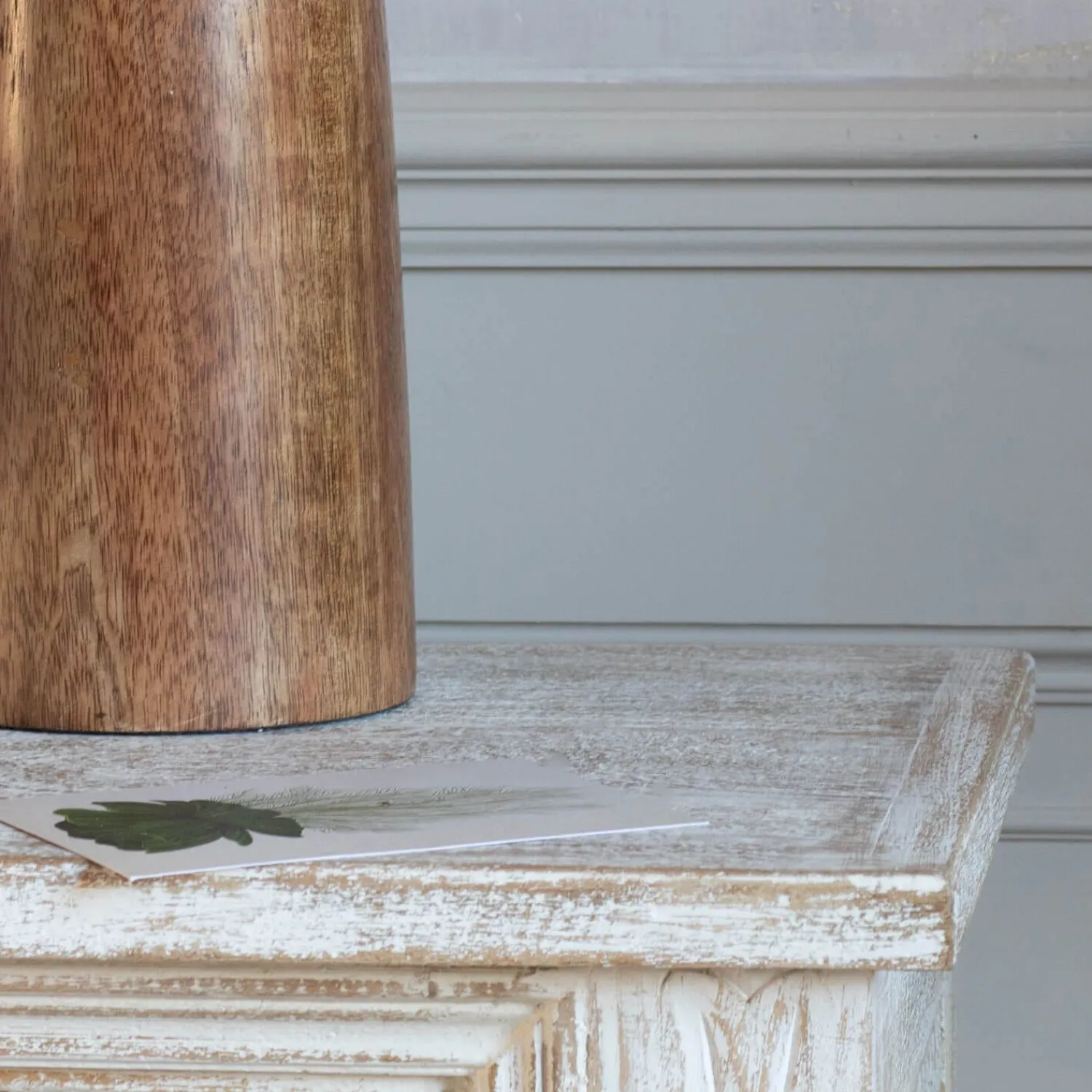 Graham & Green Kaia Carved Wood Console Table