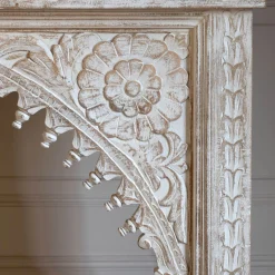 Graham & Green Kaia Carved Wood Console Table