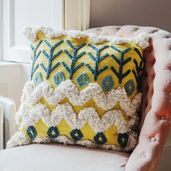 Graham & Green Kansa Yellow Cushion