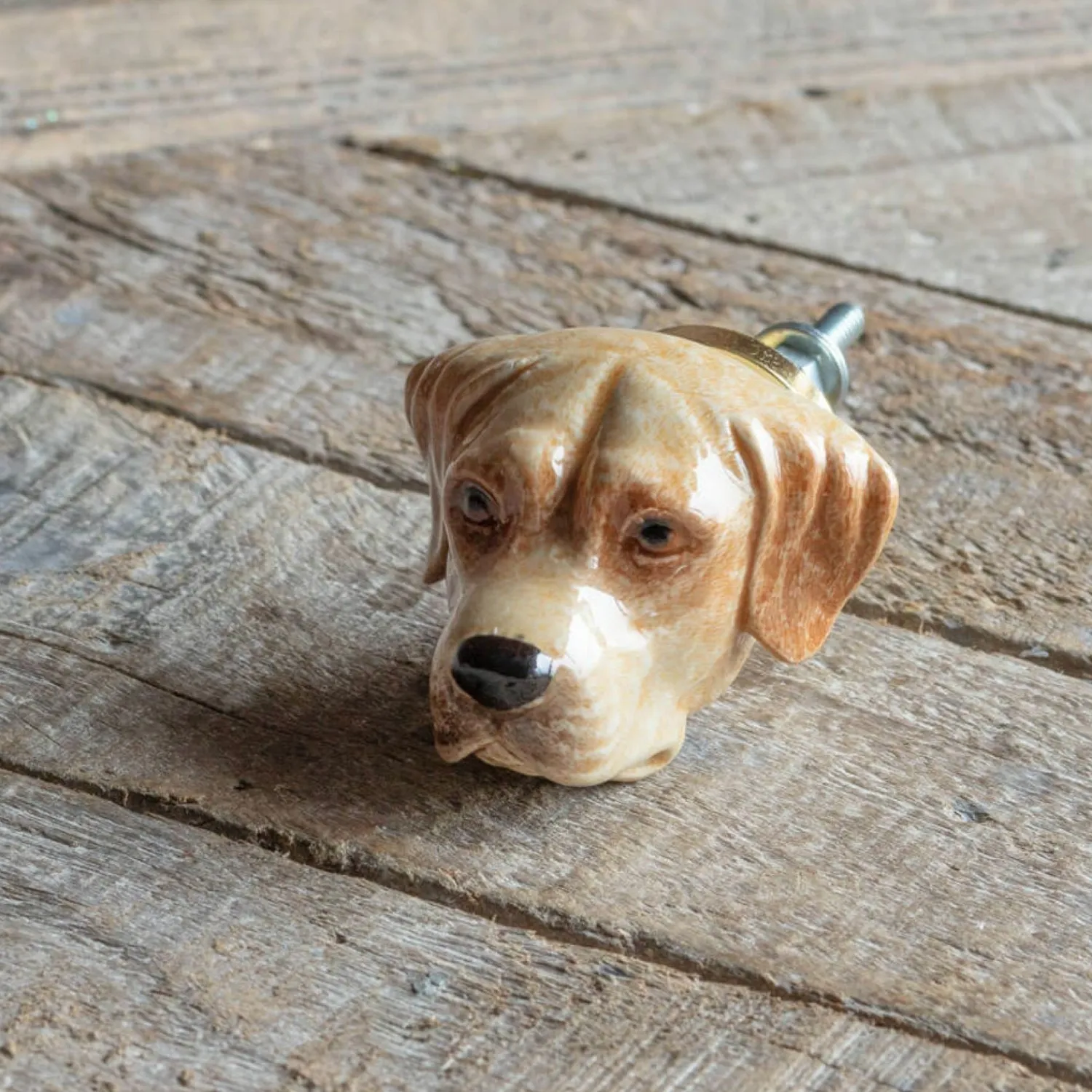 Graham & Green Labrador Ceramic Knob