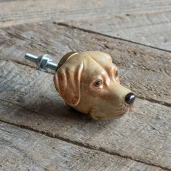 Graham & Green Labrador Ceramic Knob