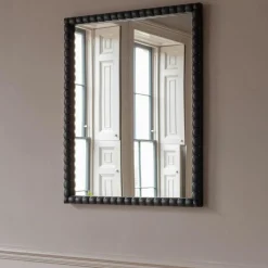 Graham & Green Large Barnaby Black Wall Mirror