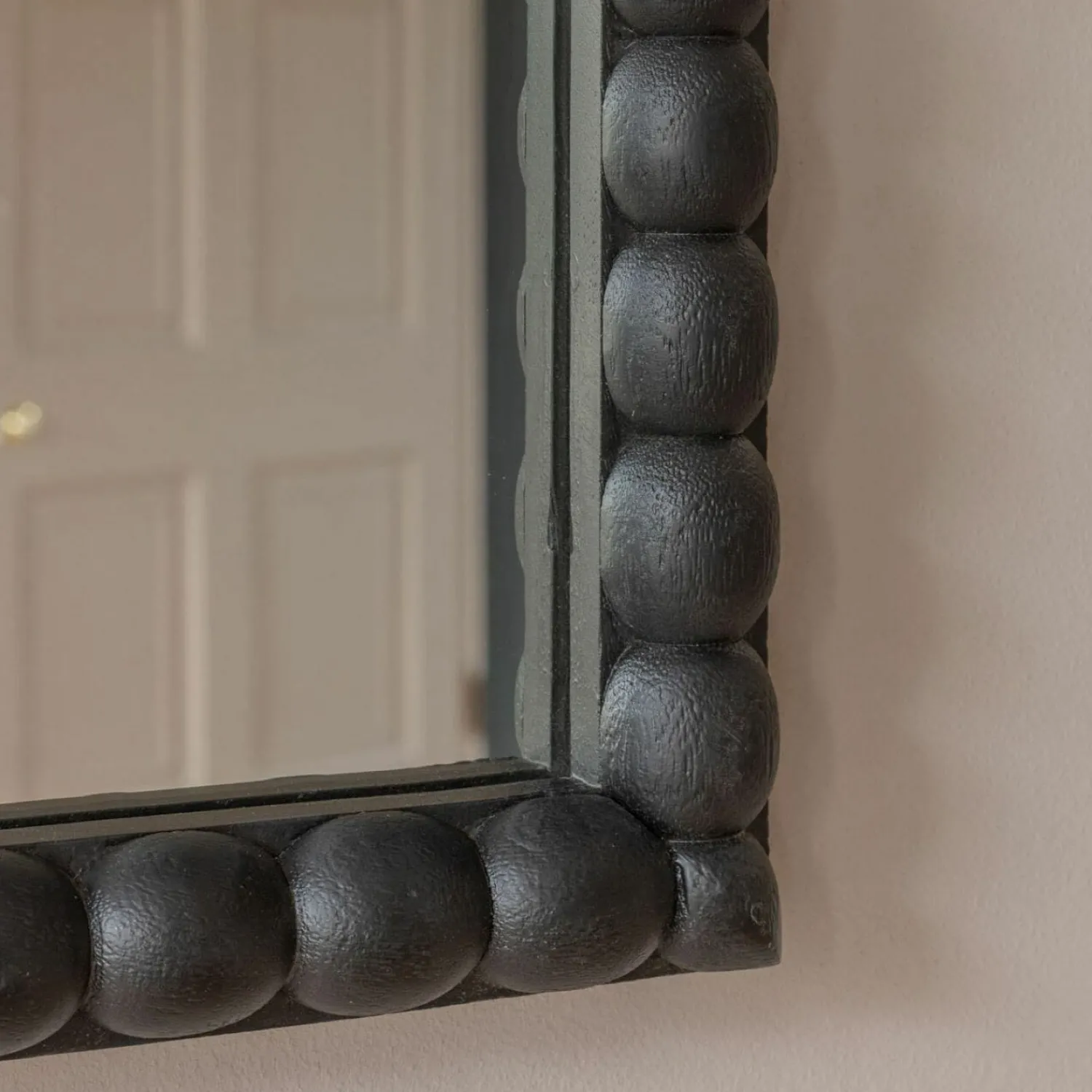 Graham & Green Large Barnaby Black Wall Mirror