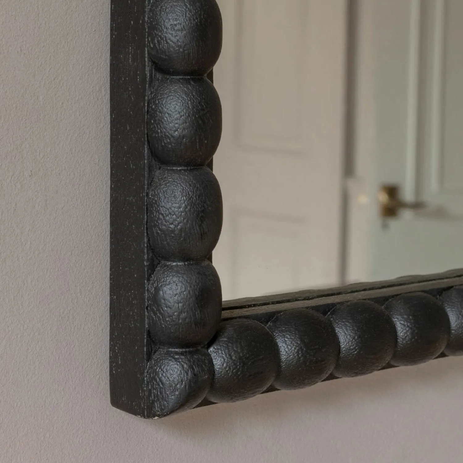 Graham & Green Large Barnaby Black Wall Mirror