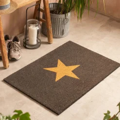 Graham & Green Large Charcoal Star Doormat