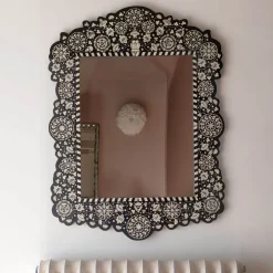 Graham & Green Large Ditsy Bone Inlay Mirror