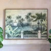 Graham & Green Large Framed Jungle Village Print