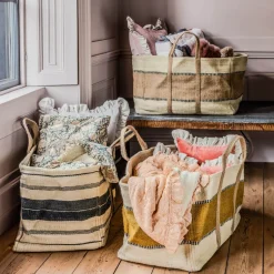 Graham & Green Large Jute Storage Baskets
