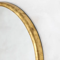 Graham & Green Large Round Gold Foil Mirror