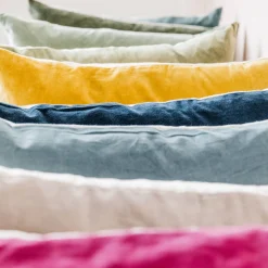 Graham & Green Large Velvet and Linen Backed Cushions