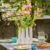 Graham & Green Large White Ceramic Multi-Stem Vase