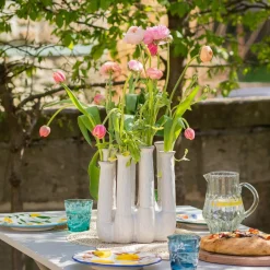 Graham & Green Large White Ceramic Multi-Stem Vase