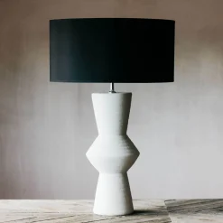 Graham & Green Large White Cyrus Ceramic Lamp
