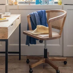 Graham & Green Laurena Wicker Office Chair