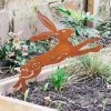 Graham & Green Leaping Hare Garden Stake