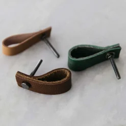 Graham & Green Leather Drawer Pulls