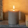 Graham & Green LED Pillar Candle Sandstone
