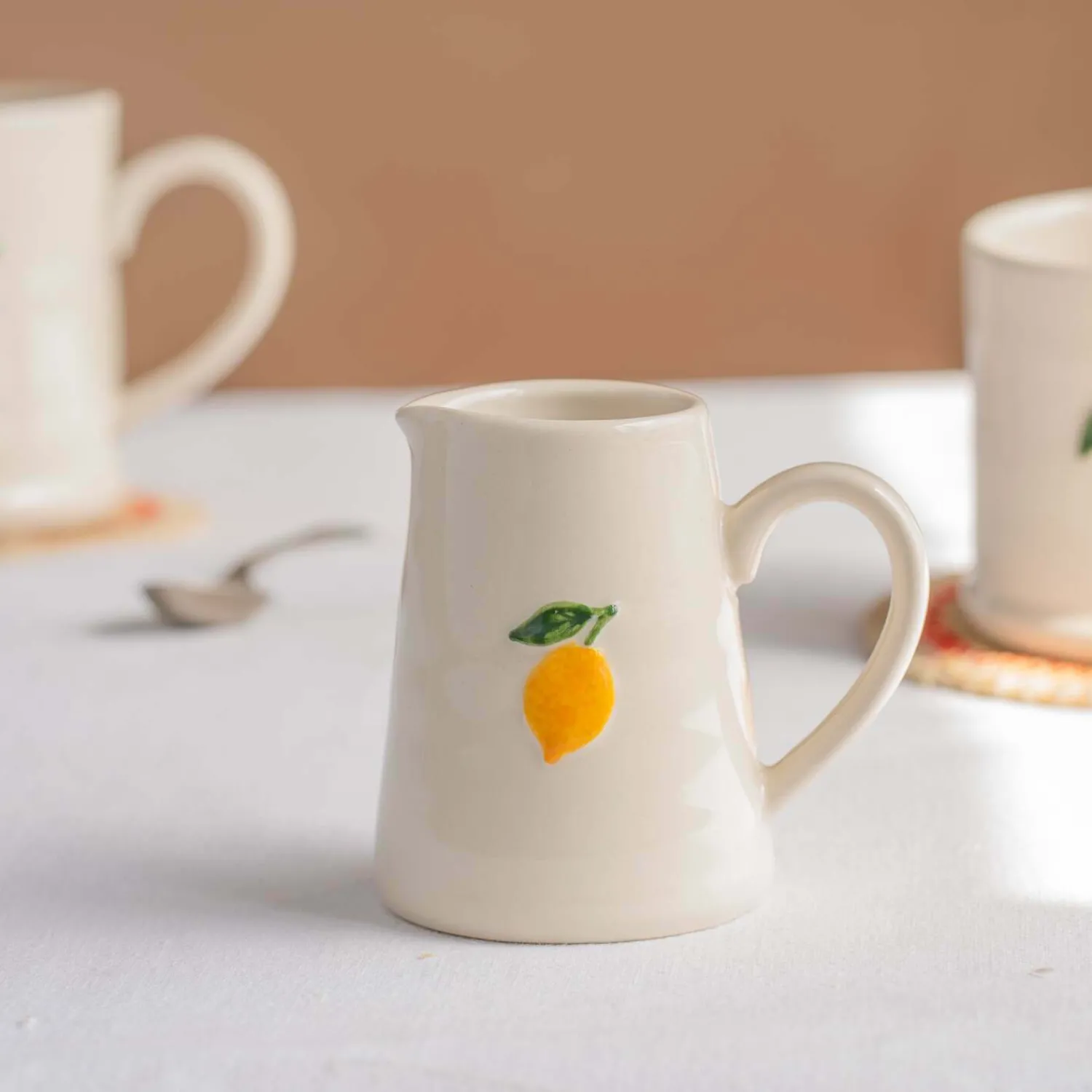 Graham & Green Lemon Branch Motif Mini Jug
