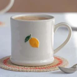 Graham & Green Lemon Branch Motif Mini Mug