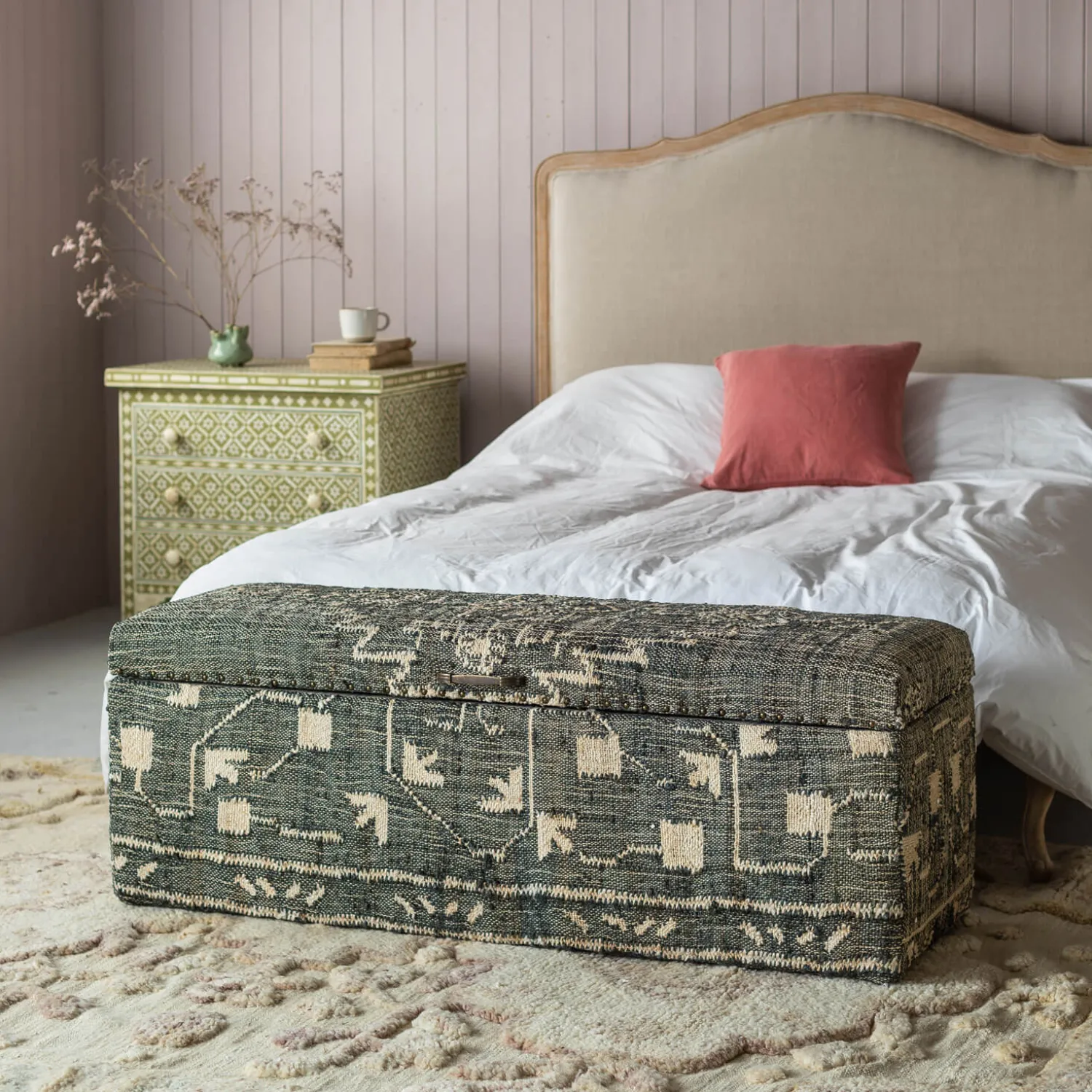 Graham & Green Leo Jute Blanket Box